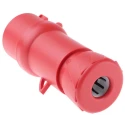 Schneider Electric Mureva IP44 Red Cable Mount 3P+N+PE Straight Industrial Power Connector 16A 415V 