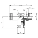 RS PRO 57 Series Pneumatic Fitting 8mm Push-in Male Threaded-to-Tube Nickel Plated Brass 20 bar 80°C 197-7837