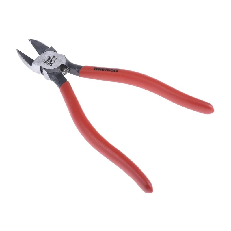 Teng Tools Flush Side Cutter 7in, Jaw Width 55mm, Jaw Length 20mm MB541-7