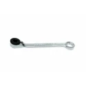 Teng Tools Ratchet Ring Spanner 1/4 in, Chrome Vanadium Steel Satin Finish 90mm Overall Length 1400B