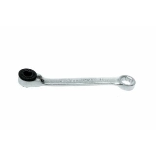 Teng Tools Ratchet Ring Spanner 1/4 in, Chrome Vanadium Steel Satin Finish 90mm Overall Length 1400B