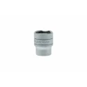 Teng Tools 1/2 in Drive 25 mm 6 Point Bi-Hexagon Socket, Satin Finish, 40mm Overall Length M1205256-C