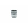 Teng Tools 1/2 in Drive 25 mm 6 Point Bi-Hexagon Socket, Satin Finish, 40mm Overall Length M1205256-C