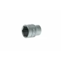 Teng Tools 1/2 in Drive 25 mm 6 Point Bi-Hexagon Socket, Satin Finish, 40mm Overall Length M1205256-C