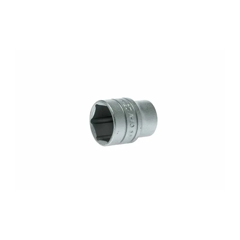 Teng Tools 1/2 in Drive 25 mm 6 Point Bi-Hexagon Socket, Satin Finish, 40mm Overall Length M1205256-C