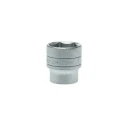 Teng Tools 1/2 in Drive 30 mm 6 Point Bi-Hexagon Socket, Satin Finish, Chrome Vanadium Steel, 43mm Overall Length M1205306-C