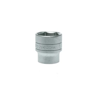 Teng Tools 1/2 in Drive 30 mm 6 Point Bi-Hexagon Socket, Satin Finish, Chrome Vanadium Steel, 43mm Overall Length M1205306-C