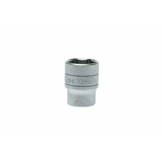 Teng Tools 1/2 in Drive 23 mm 6 Point Bi-Hexagon Chrome Vanadium Socket, 40mm Overall Length M1205236-C