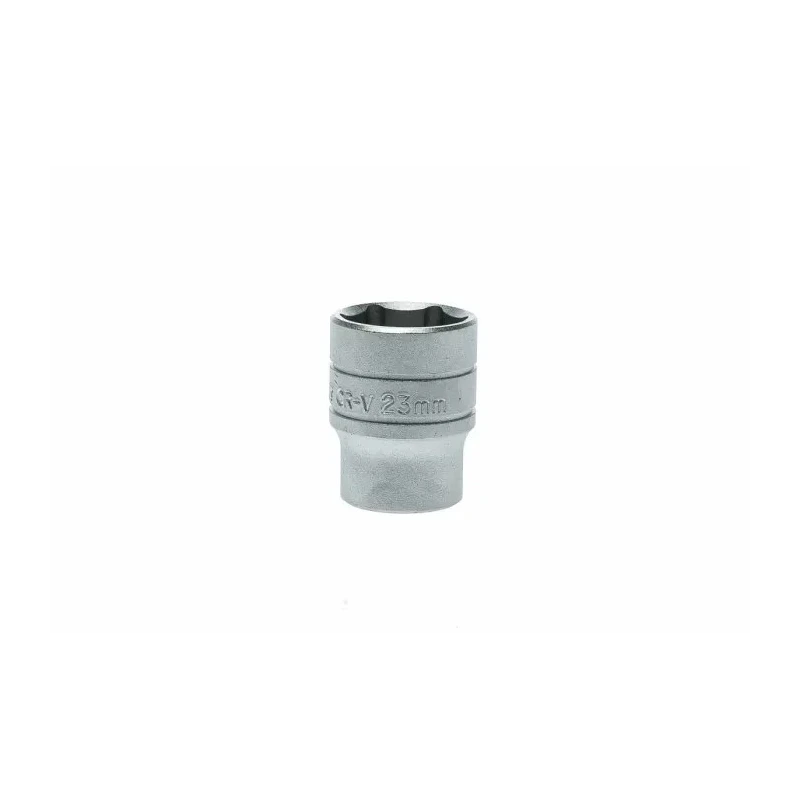 Teng Tools 1/2 in Drive 23 mm 6 Point Bi-Hexagon Chrome Vanadium Socket, 40mm Overall Length M1205236-C