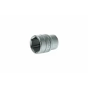Teng Tools 1/2 in Drive 23 mm 6 Point Bi-Hexagon Chrome Vanadium Socket, 40mm Overall Length M1205236-C