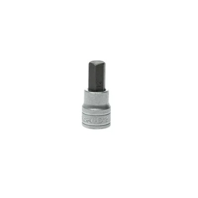 Teng Tools 3/8 in Drive 12 mm Bit Socket Square Drive Alloy Steel Chrome Plated 49.5mm Overall Length M381512-C