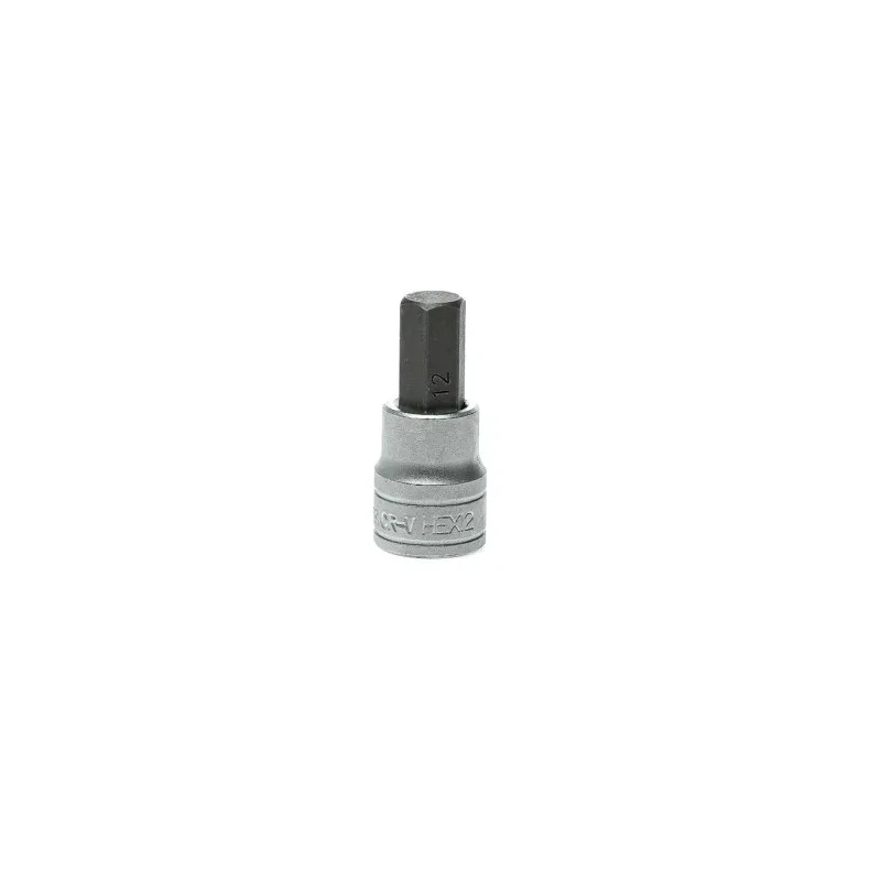 Teng Tools 3/8 in Drive 12 mm Bit Socket Square Drive Alloy Steel Chrome Plated 49.5mm Overall Length M381512-C