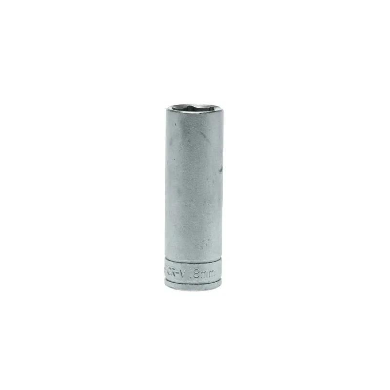 Teng Tools 1/2 in Drive 18 mm 6 Point Socket, Chrome Vanadium, 79mm Overall Length M1206186-C