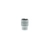Teng Tools 1/4 in Drive 13 mm 6 Point Bi-Hexagon Socket, Satin Finish, Chrome Vanadium Steel, 25mm Overall Length M140513-C