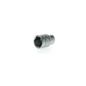 Teng Tools 1/4 in Drive 13 mm 6 Point Bi-Hexagon Socket, Satin Finish, Chrome Vanadium Steel, 25mm Overall Length M140513-C