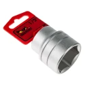 Teng Tools 1/2 in Drive 33 mm 6 Point Bi-Hexagon Socket Chrome Vanadium Finish 45.5mm Overall Length M1205336-C