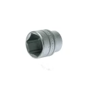 Teng Tools 1/2 in Drive 33 mm 6 Point Bi-Hexagon Socket Chrome Vanadium Finish 45.5mm Overall Length M1205336-C