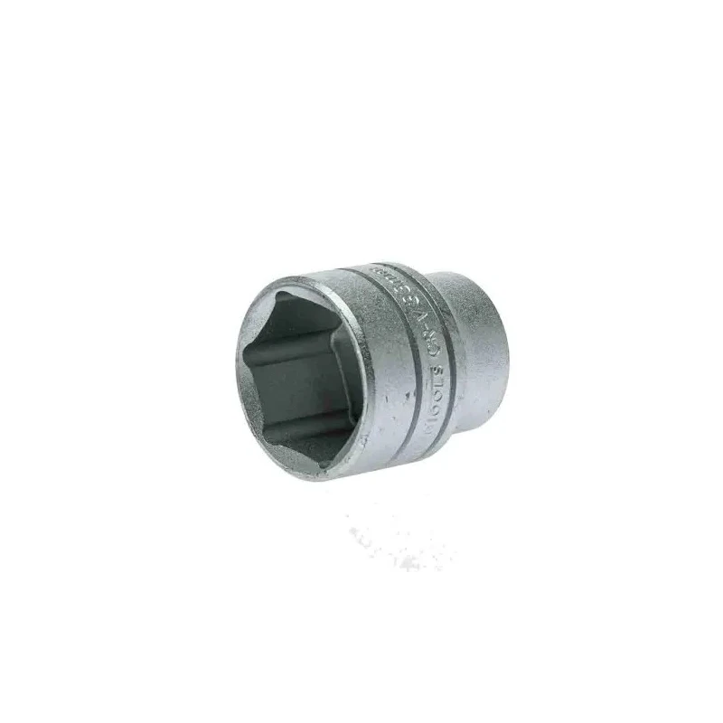 Teng Tools 1/2 in Drive 33 mm 6 Point Bi-Hexagon Socket Chrome Vanadium Finish 45.5mm Overall Length M1205336-C