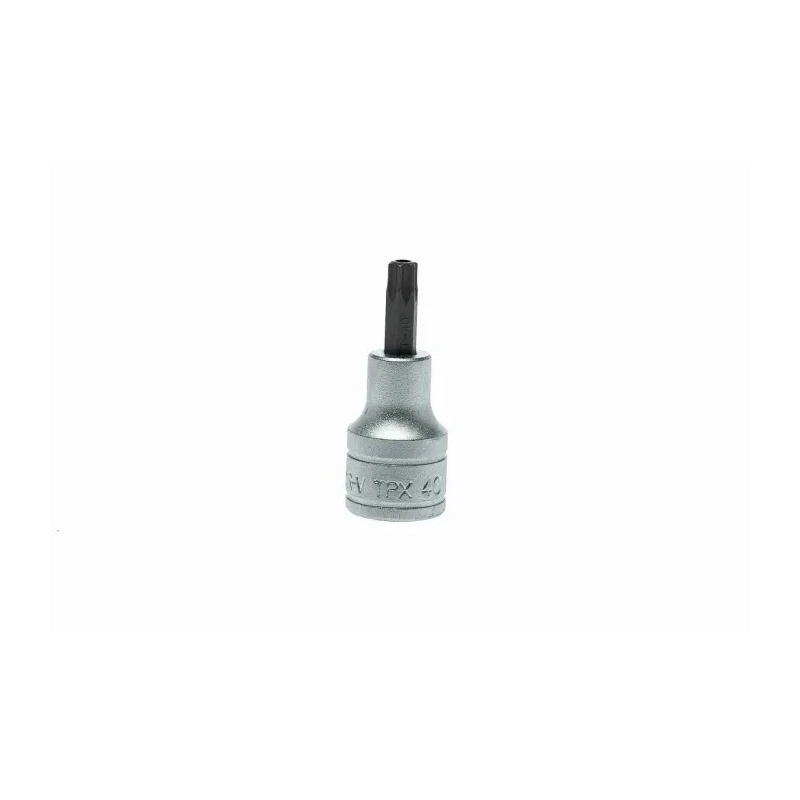 Teng Tools 1/2 in Drive TPX40 Bit Socket Square Drive Alloy Steel Chrome Finish 22mm Overall Length TPX40
