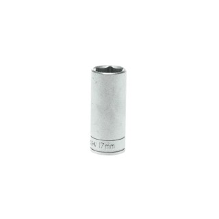 Teng Tools 3/8 in Drive 17 mm 6 Point Socket Chrome Vanadium Steel Satin Finish 45.5mm Overall Length M380617-C