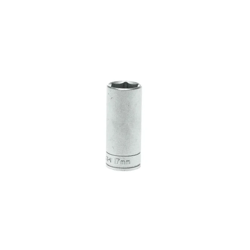 Teng Tools 3/8 in Drive 17 mm 6 Point Socket Chrome Vanadium Steel Satin Finish 45.5mm Overall Length M380617-C