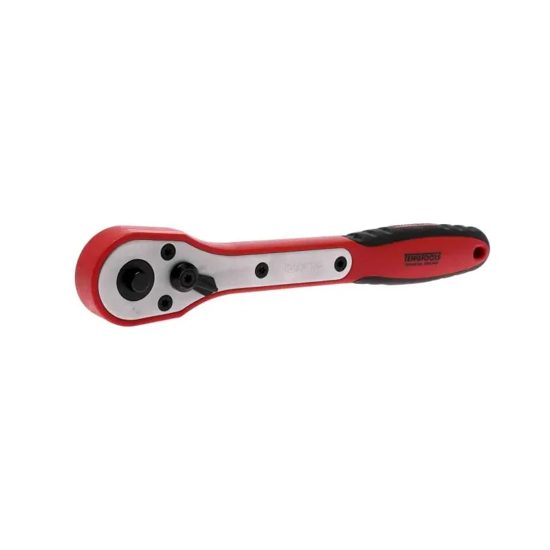Teng Tools 1/2 in Drive Ratchet with Fibre Reinforced Plastic Handle, Chrome Finish, 41mm Overall Length 1200FRP