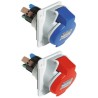 Schneider Electric Panel Mount Industrial Power Connector Rated At 16A 415V IP44 Red 3P+PE Pratika