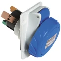 Schneider Electric Pratika Panel Mount Industrial Power Connector 16A 415V IP67 Red 3P+N+PE 