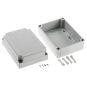 Fibox ABS Grey Light Grey Lid IP66, IP67, IK07 ABS Enclosure 100 mm x 180 mm x 130 mm ABS 150/100 HG ENCLOSURE