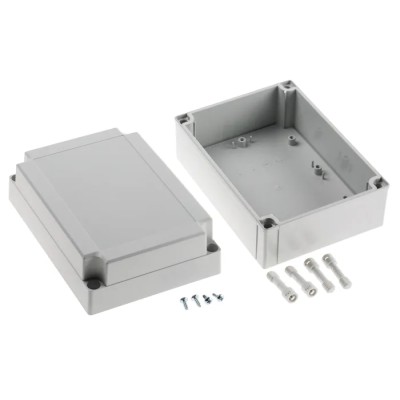 Fibox ABS Grey Light Grey Lid IP66, IP67, IK07 ABS Enclosure 100 mm x 180 mm x 130 mm ABS 150/100 HG ENCLOSURE