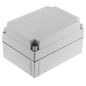 Fibox ABS Grey Light Grey Lid IP66, IP67, IK07 ABS Enclosure 100 mm x 180 mm x 130 mm ABS 150/100 HG ENCLOSURE