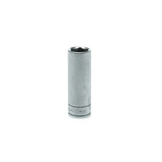 Teng Tools 1/4 in Drive 12 mm 6 Point Chrome Vanadium Socket 49.5mm Overall Length M140612-C