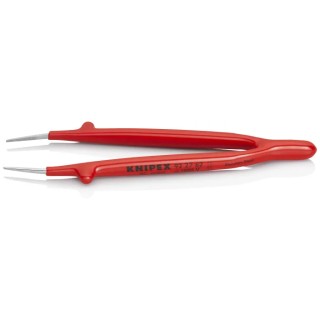Knipex Nickel Plated Steel Smooth Tweezer 150mm 1000V Insulated Handles VDE Tested 92 27 62