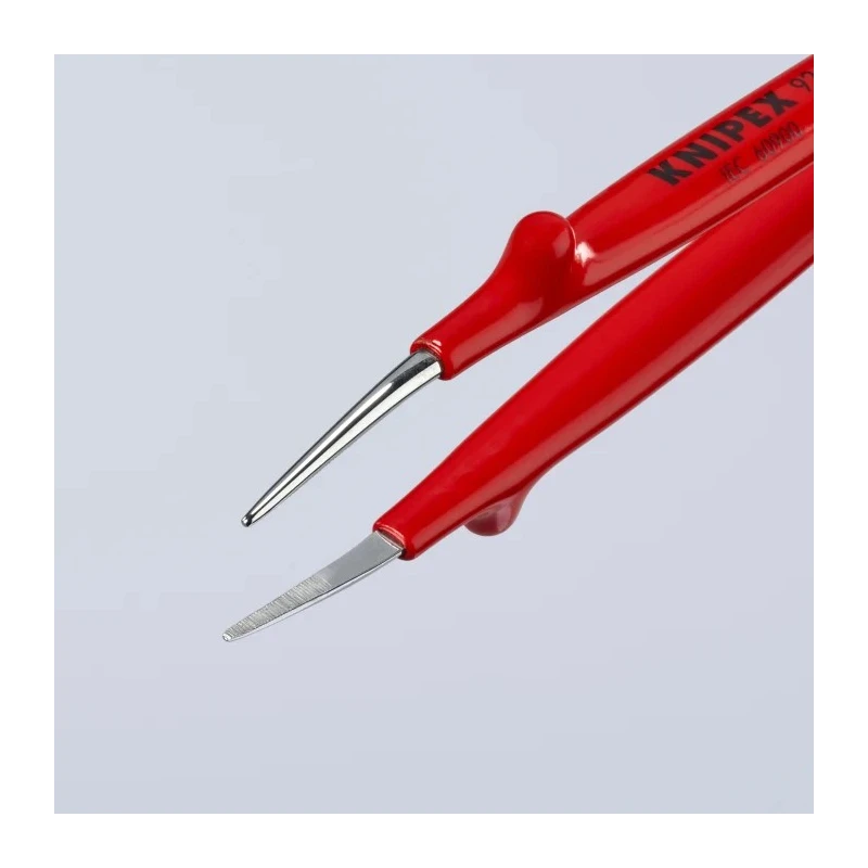 Knipex Nickel Plated Steel Smooth Tweezer 150mm 1000V Insulated Handles VDE Tested 92 27 62