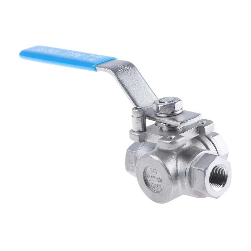 RS PRO Stainless Steel Threaded 3-Way T Port Ball Valve 3/8 in BSPP Female, 68 Bar 499-1938