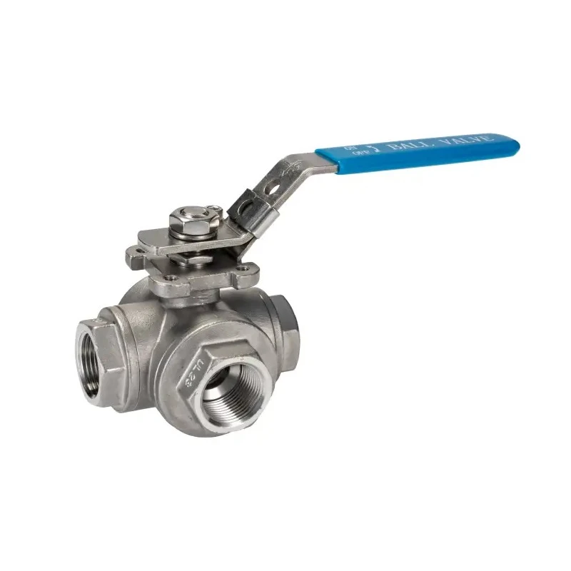 RS PRO Stainless Steel Threaded 3-Way T Port Ball Valve BSPP 3/4 in, 68 bar, Manual Handle 499-1950