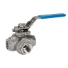 RS PRO Stainless Steel Threaded 3-Way T Port Ball Valve BSPP 3/4 in, 68 bar, Manual Handle 499-1950