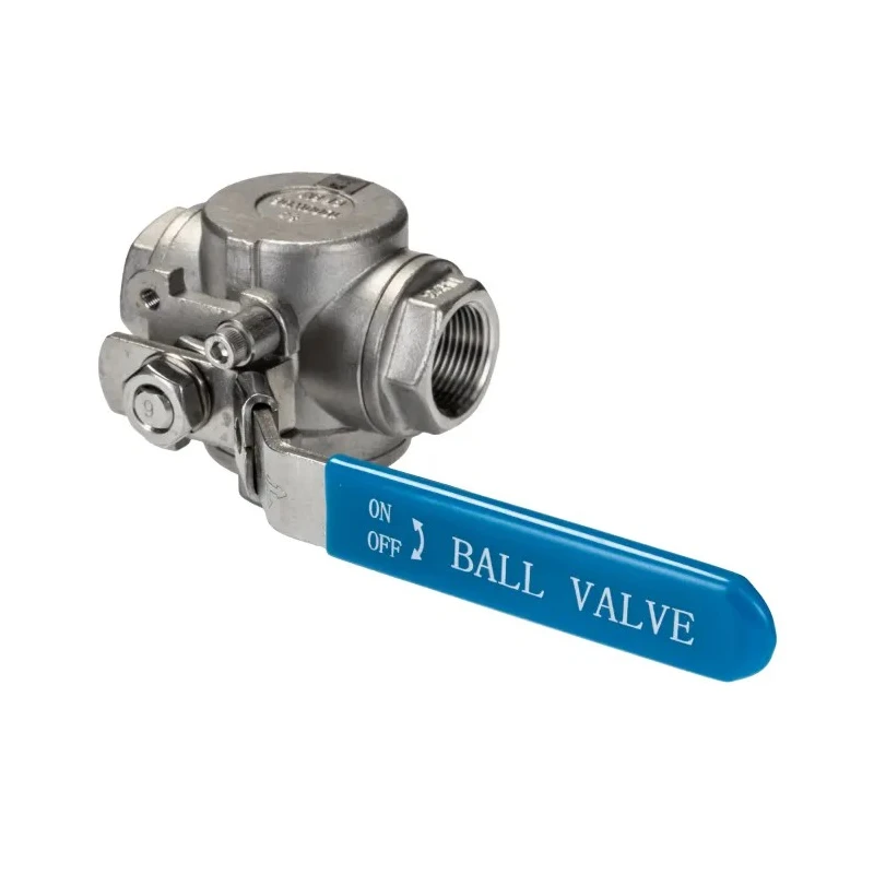 RS PRO Stainless Steel Threaded 3-Way T Port Ball Valve BSPP 3/4 in, 68 bar, Manual Handle 499-1950