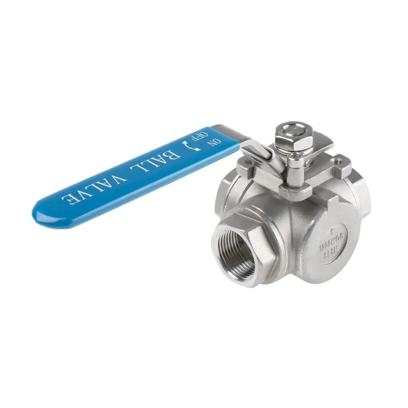 RS PRO Stainless Steel Threaded 3-Way T Port Ball Valve BSPP 1 in 68 bar 232°C 499-1966