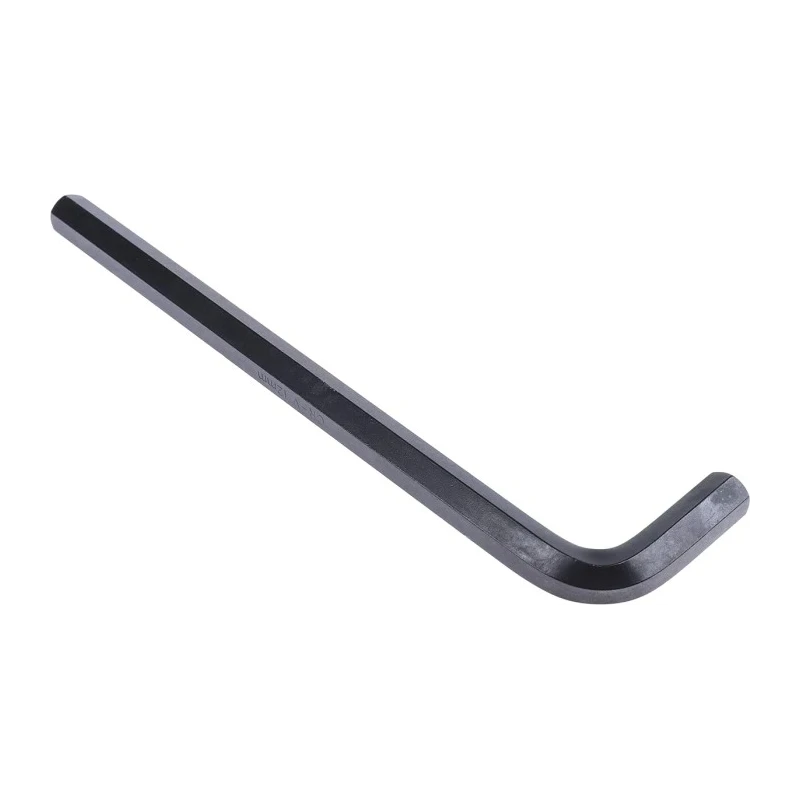 RS PRO L Metric Hex Key, Hex Size 12 mm, Long Arm, Chrome Vanadium Steel, Black Finish 499-2436