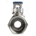 RS PRO Stainless Steel Threaded 2-Way Ball Valve 1 in BSPP, 68 bar, ASTM A351-CF8M A351-CF8M