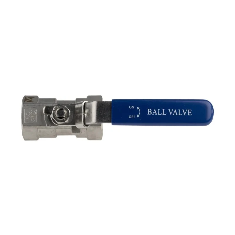RS PRO Stainless Steel Threaded 2-Way Ball Valve ASTM A351-CF8M, 3/4 in BSPP Female Port, 68 bar, 200°C A351-CF8M