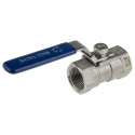 RS PRO Stainless Steel Threaded 2-Way Ball Valve ASTM A351-CF8M, 3/4 in BSPP Female Port, 68 bar, 200°C A351-CF8M