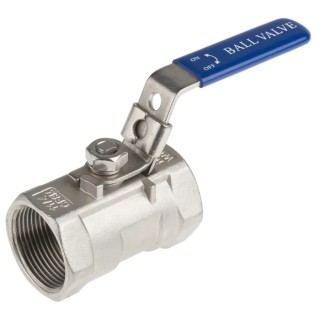 RS PRO ASTM A351-CF8M Stainless Steel Threaded 2-Way Ball Valve BSPP 1-1/4 Inch 68 bar A351-CF8M
