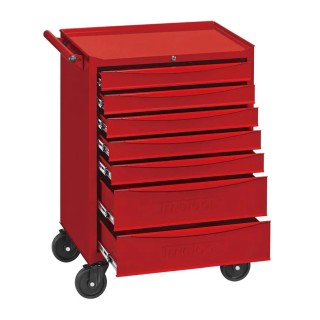 Teng Tools 7 Drawer Steel Wheeled Tool Trolley Red TCW707EV
