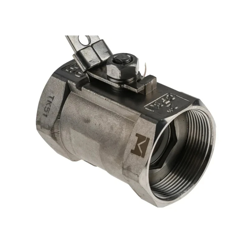 RS PRO ASTM A351-CF8M Stainless Steel Threaded 2-Way BSPP Ball Valve 2 Inch 68 Bar A351-CF8M