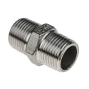 RS PRO Stainless Steel Pipe Fitting Straight Hexagon Nipple Male Threaded 1/2 in x Male Threaded 1/2 in 499-3041