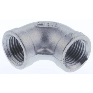 RS PRO Stainless Steel Pipe Fitting 90° Circular Elbow Female G 1/4 in x Female G 1/4 in 499-2852