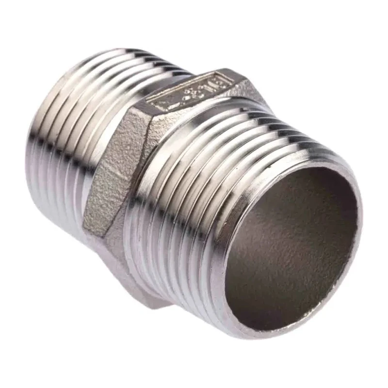 RS PRO Stainless Steel Pipe Fitting Straight Hexagon Nipple Male Threaded 1 in x Male Threaded 1 in 499-3063
