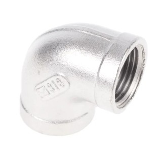 RS PRO Stainless Steel Pipe Fitting 90° Circular Elbow Female G 3/8 in x Female G 3/8 in 499-2874